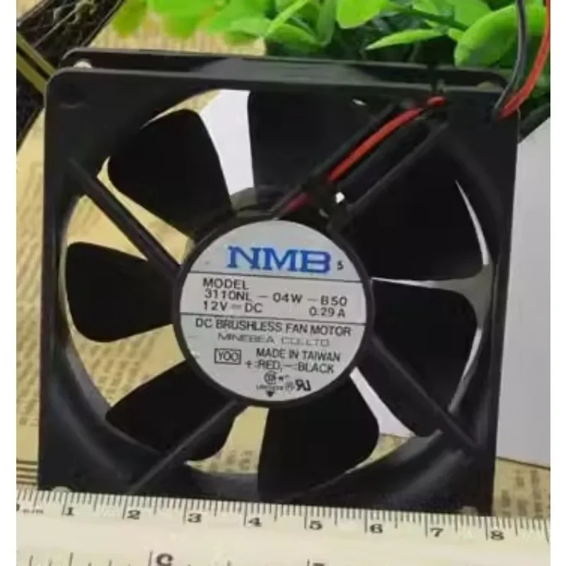 

New Fan For NMB 3110NL-04W-B50 8025 12V 0.29A 2-wire Dual Ball Server Fan 80*80*25MM