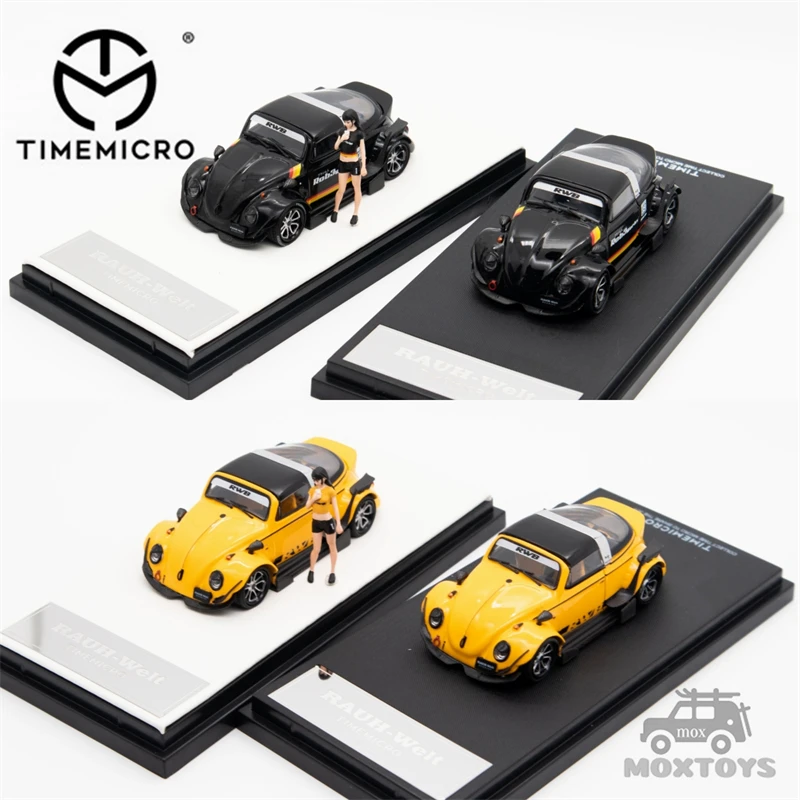 

TIME MICRO 1:64 RWB -Beetle Yellow / Black Diecast Model Car