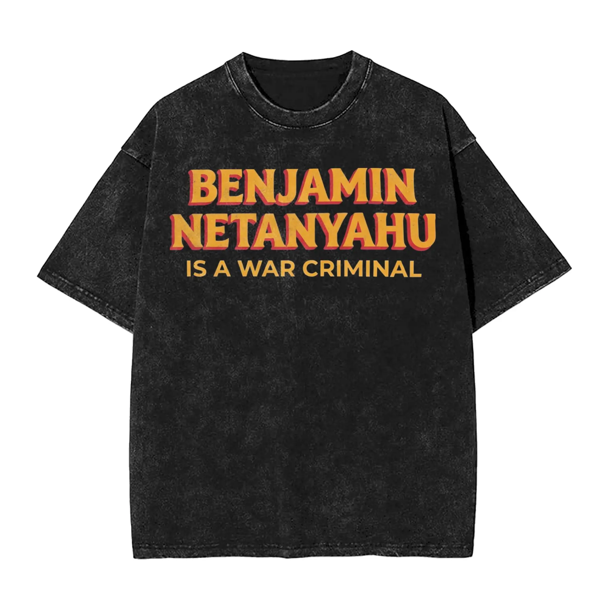 2026 BYE-BYE BIBI Benjamin Netanyahu Leaves Office  Washed T Shirt Merch Oversize T-Shirts  for Men Women Tee