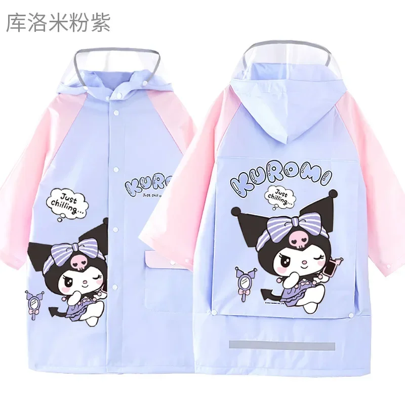 Kawaii Sanrio Kuromi My Melody Hello Kitty Simpatico cartone animato Bambino Impermeabile Studente Poncho All'aperto Prova di acqua Anime Periferico Regalo