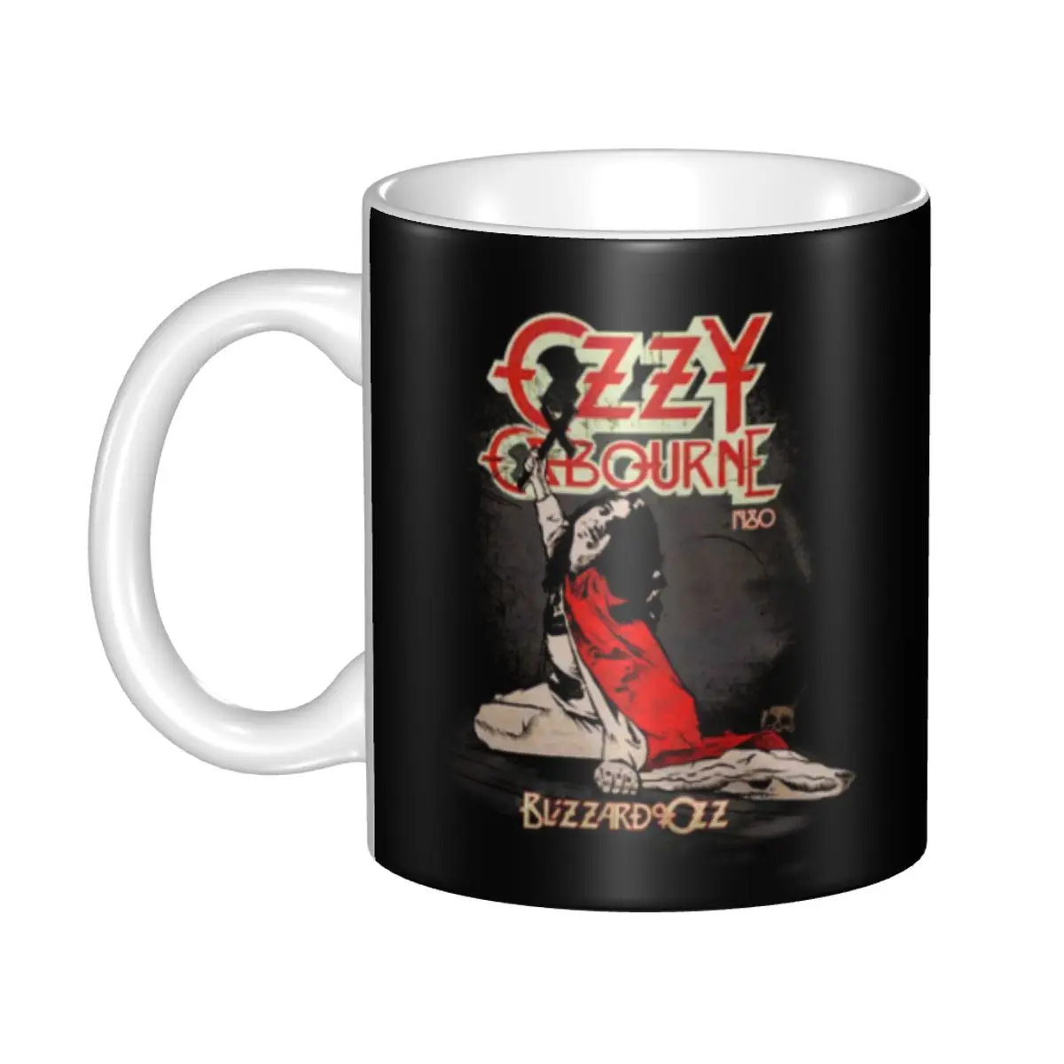 

Ozzy Osbourne Coffee Mugs DIY Personalized Heavy Metal Rock Music Singer Ceramic Mug Cup Creative Gift