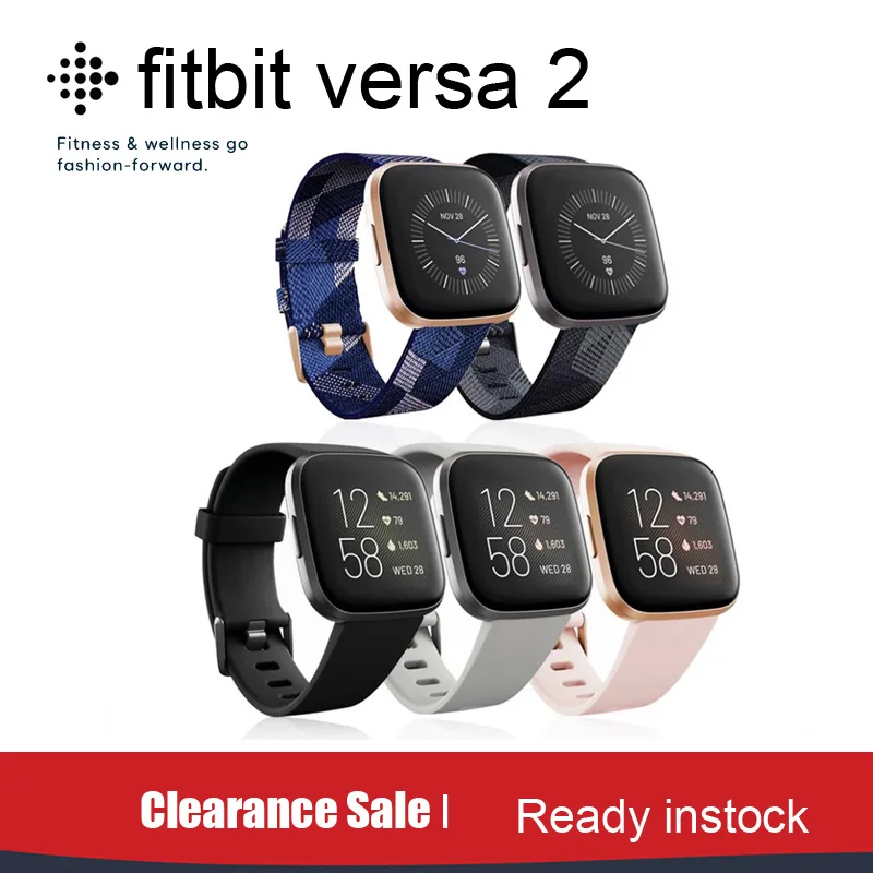 Neue Smartwatch für Fitbit-Uhr versa 2 Sonderausgabe versa 2 Smartwatch-Band Herzfrequenz-Aktivitäts-Tracker