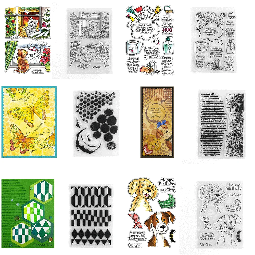 Hund Tier Mond Klare Stempel Für DIY Handwerk Machen Karte Fotoalbum Scrapbooking Dekoration Vorlage Form Kunst Dekoration