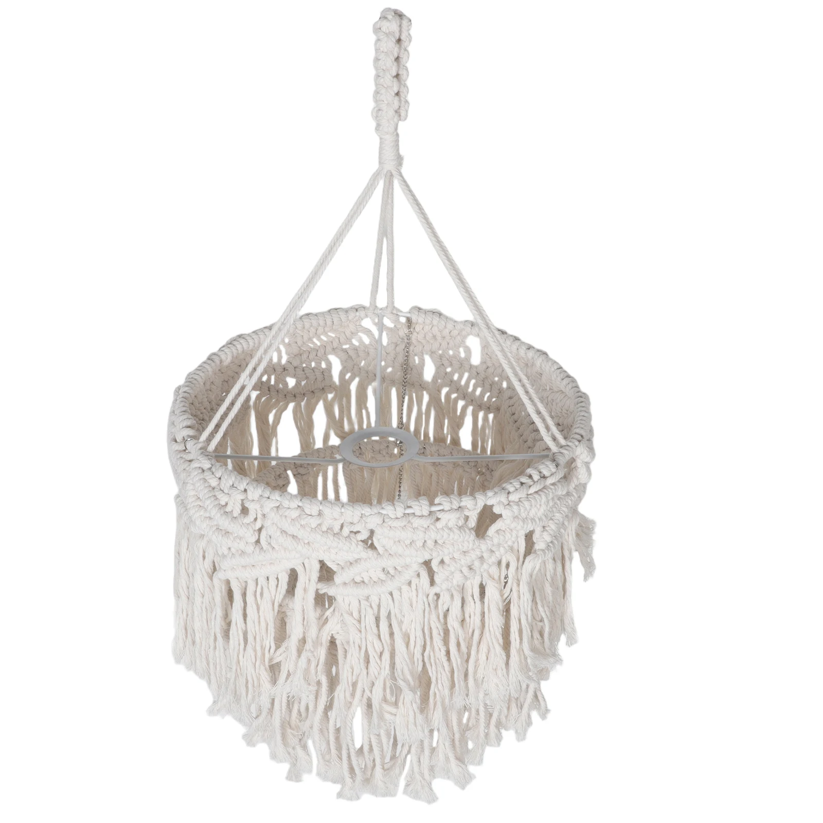 

1 set 1 Set Boho Pendant Lamp Shade Tassel Cotton Rope Woven Decorative Ceiling Light Cover Indoor Hanging Accessory Flush Mount