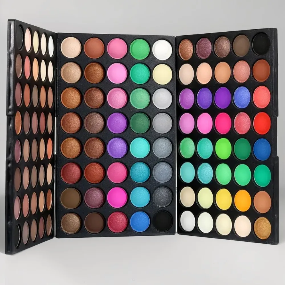 

Multicolor POPFEEL Mini Pro Eyeshadow Palette, Portable 3-in-1 Eye Makeup Kit with Various Shadow Combinations - Ideal for Trav