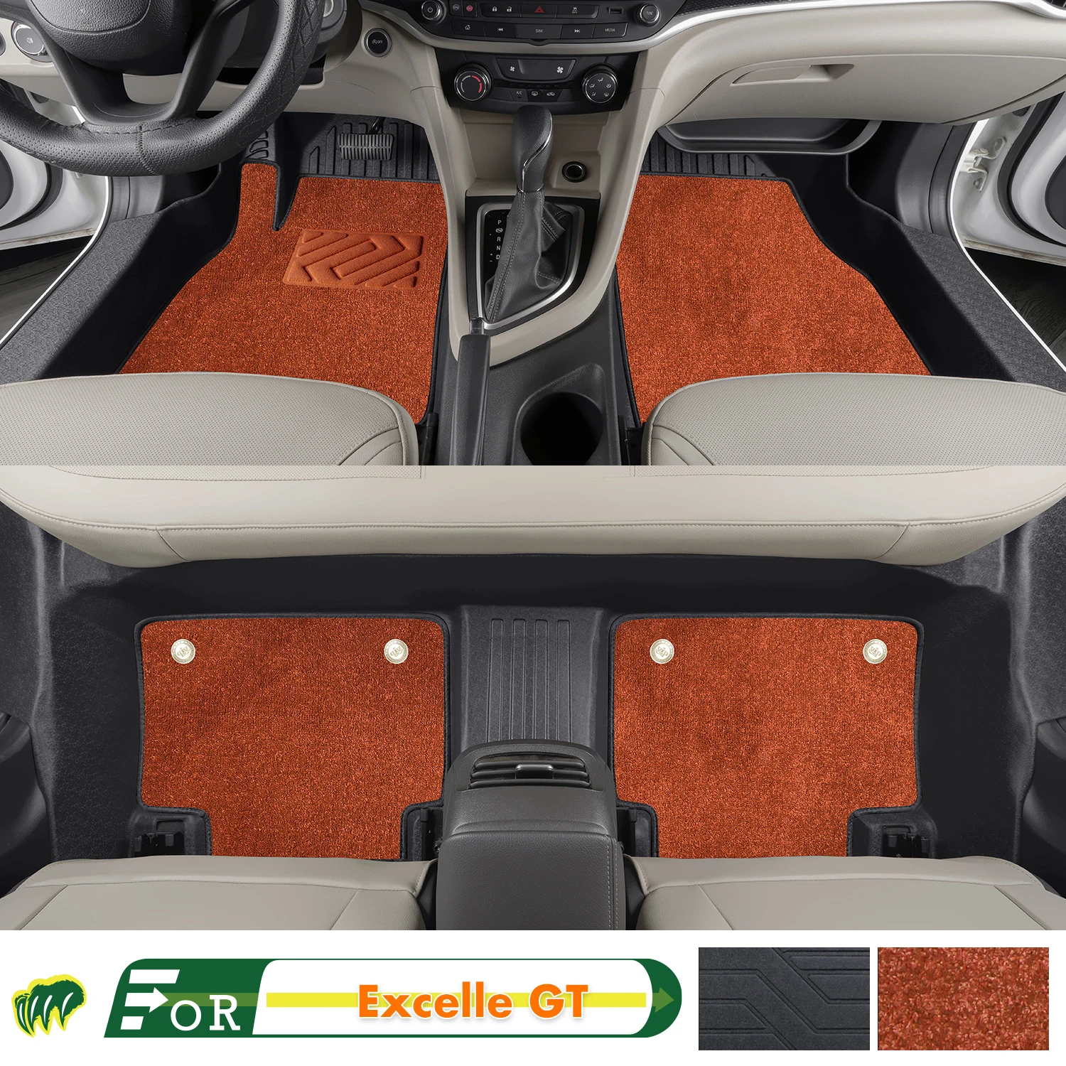 Left-hand Drive Car Floor Mat For Buick Excelle GT 2021-2023 Full Surround Foot Mat Automotive Floor Mat Interior Floor Liner