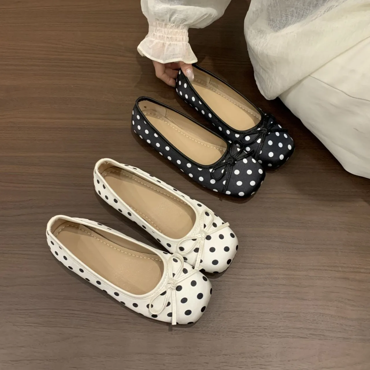 

Весенне-осенние элегантные туфли-бабочки на низком каблуке для мам, модные, самые продаваемые, новые, удобные женские туфли