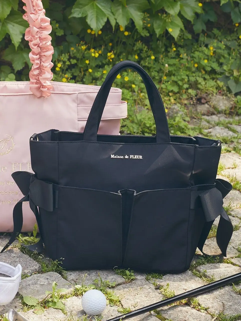 Borsa a tracolla in stile giapponese borsa a tracolla portatile dolce con fiocco in tessuto di Nylon impermeabile borse da donna per ragazze