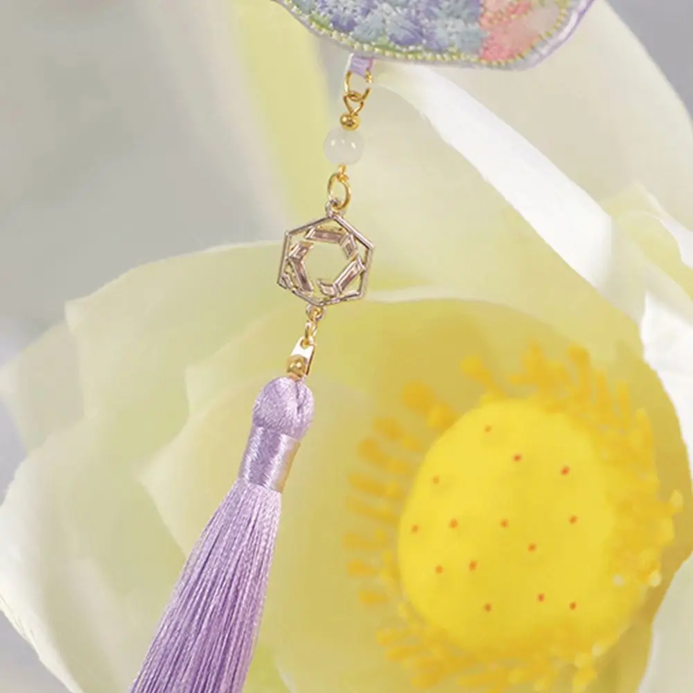 Cartoon Mid-Autumn Festival Sachet Bag Embroidered Chinese Style Blessing Pouch Crafts Portable Sachet Pedant Necklace