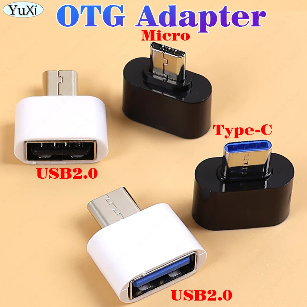 Type-C/Micro to USB Adapter 2.0 USB-C Male OTG A Female Data Connector For Phone Mouse Keyboard U Disk MacBookProType C Device