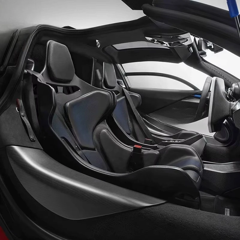 Car Accessories Inside Senna Carbon Racing Car Bucket Seat for Mclaren 570S 650S 720S P1 MP4 600LT Sports Seats