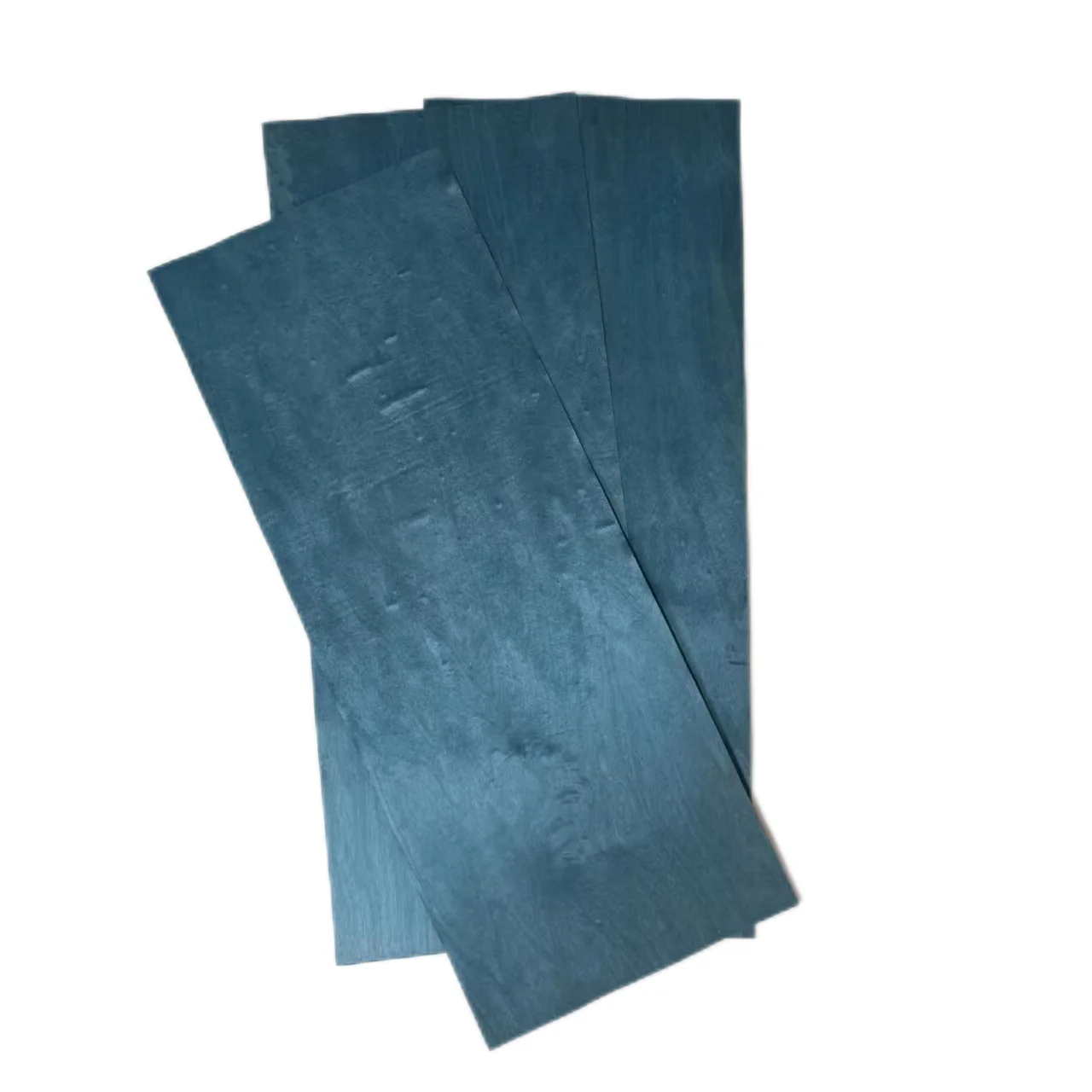 3 Pieces Blue Gray  Dyed Maple Wood Veneer Sheet, 50cm×20cm Exotic Marquetry Wood Inlay for Guitar,Fingerboard Deck Handmade DIY