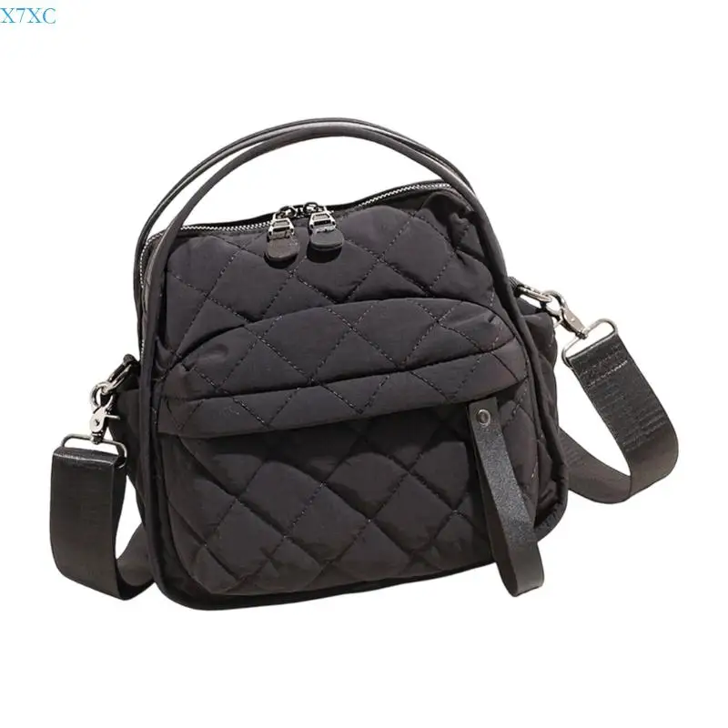 

X7XC Multiple Pocket Spacious Shoulder Bag For Work Organization Travel