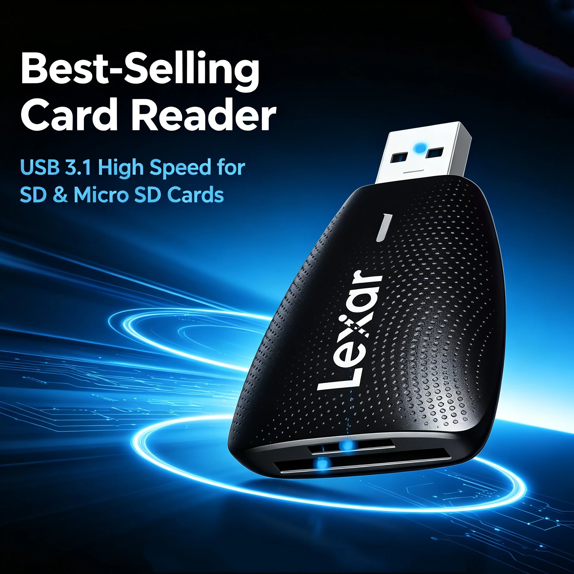 Lexar Dual Slot Lexar USB 3.1 Memory Card Reader SD Micro SD TF Card Adapter For Laptop PC Accessories