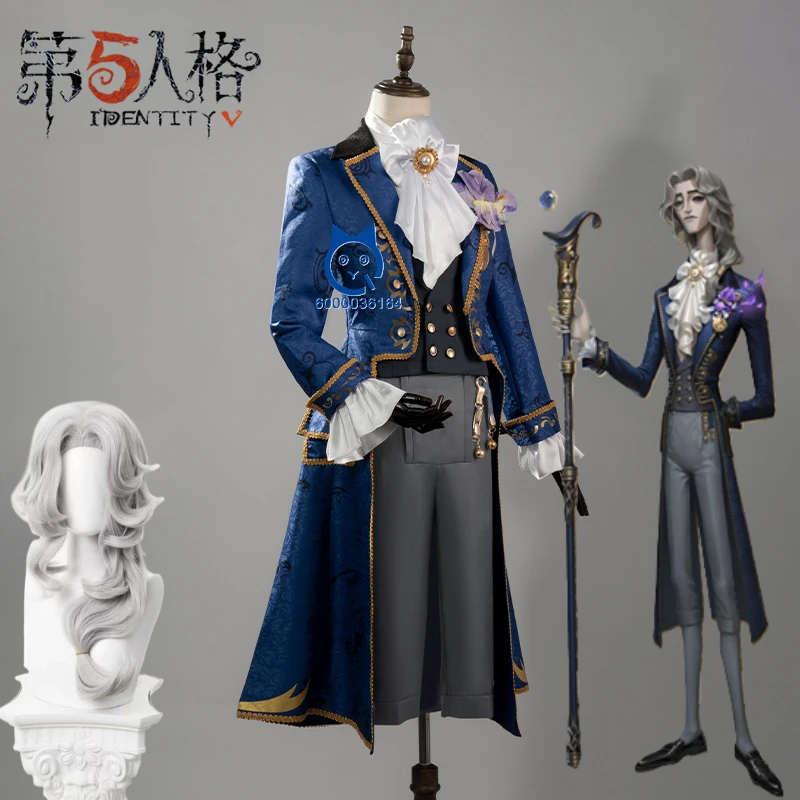 

Game Identity V Alva Lorenz Fashion Cosplay Costume Uniform Anime Hermit Role Play Clothing Halloween Party Outfits Comic Con