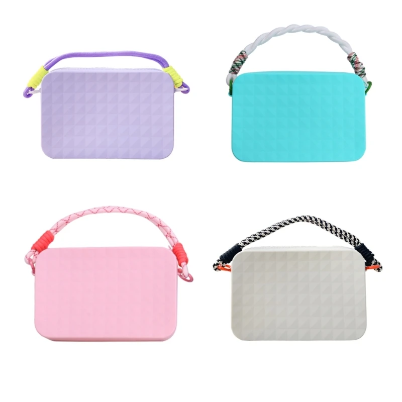 Bolsas inserción silicona para bolso playa, billetera, funda con soporte para teléfono, bolsa almacenamiento para