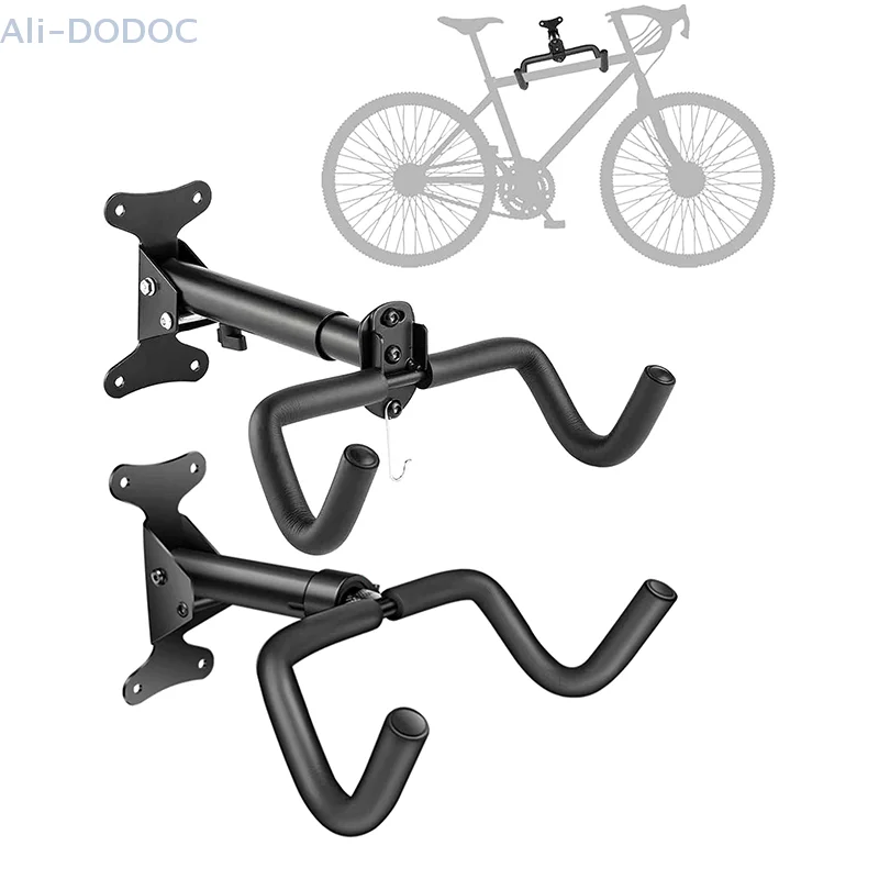 Bike Wall Beam Road Hanging Rack Bicycle Rack Wall Hook Foldable Cycling Rack Hook Wall Mount Bike Hanger Bicycle Accessories