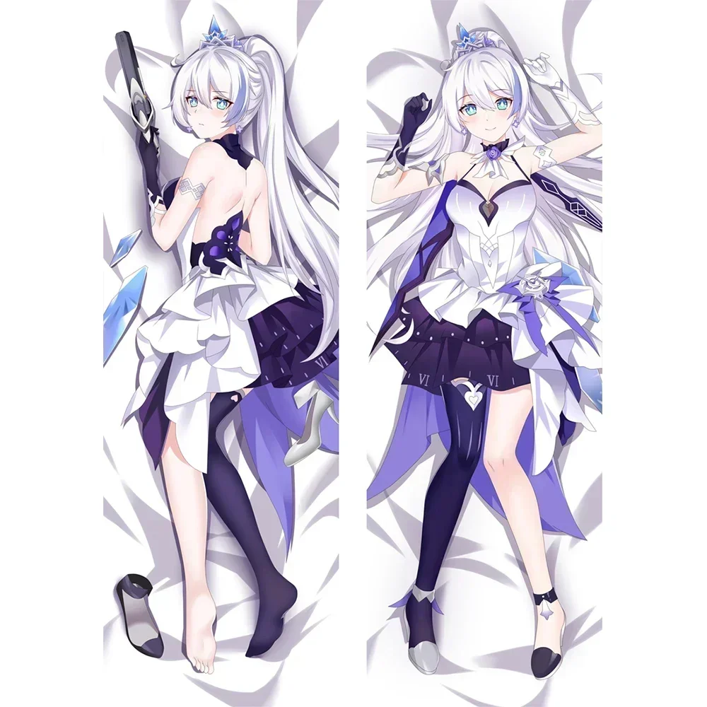 

Game Honkai Impact 3 Kiana Kaslana Dakimakura Hugging Body Home Bedding Pillow Cover Case Decorative Peach Skin Pillowcases Gift