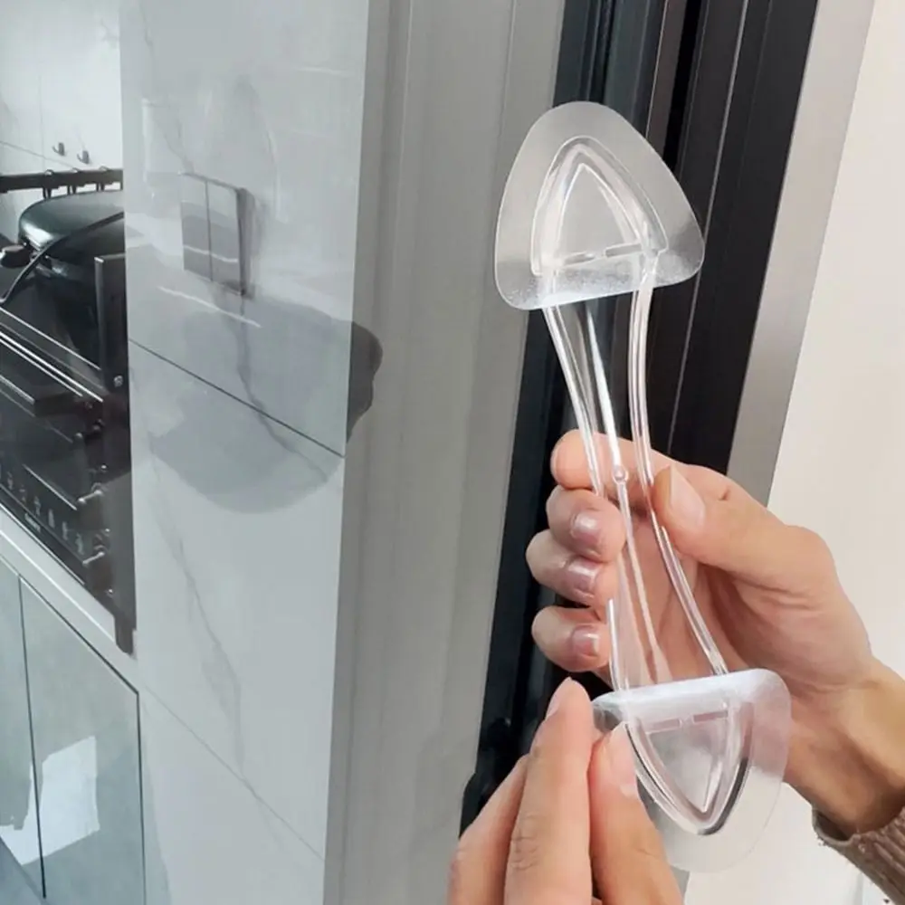 

Modern Self-adhesive Door Handle Strong pasting Safe Grip No-punching Door Handle Traceless Plastic Door Pull Wardrobe