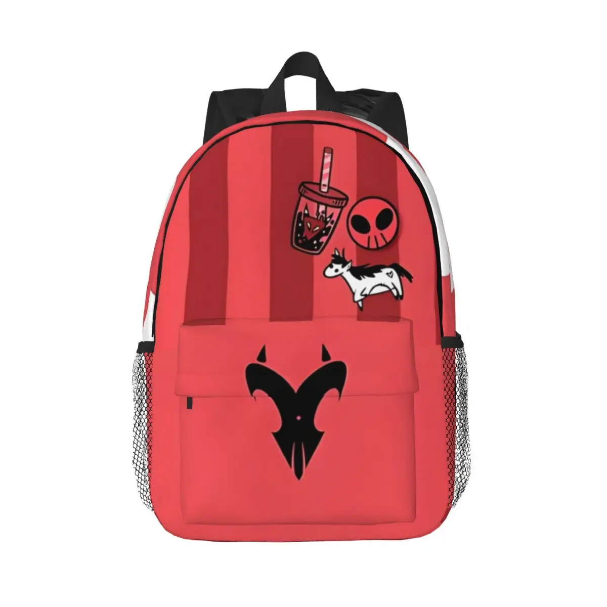 Helluva Boss - Mochila escolar casual leve impressa Blitzo para escola, atividades ao ar livre, compras, escritório 15 polegadas