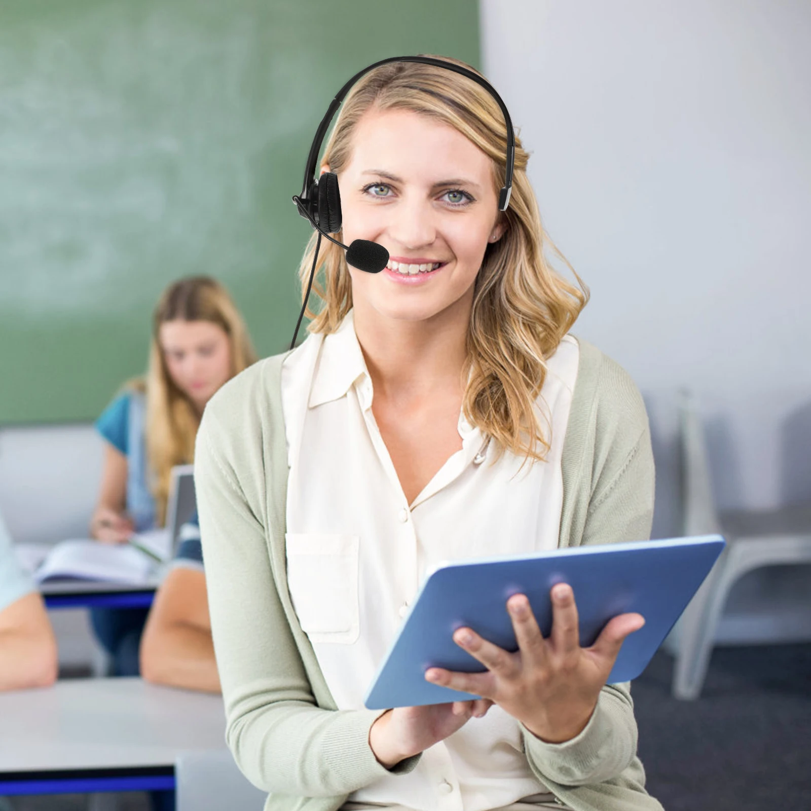 

Usb Noise Cancelling Microphone Headset Adjustable Soft Ear Cups Call Center Conference Online Course Presentation Use For Pc