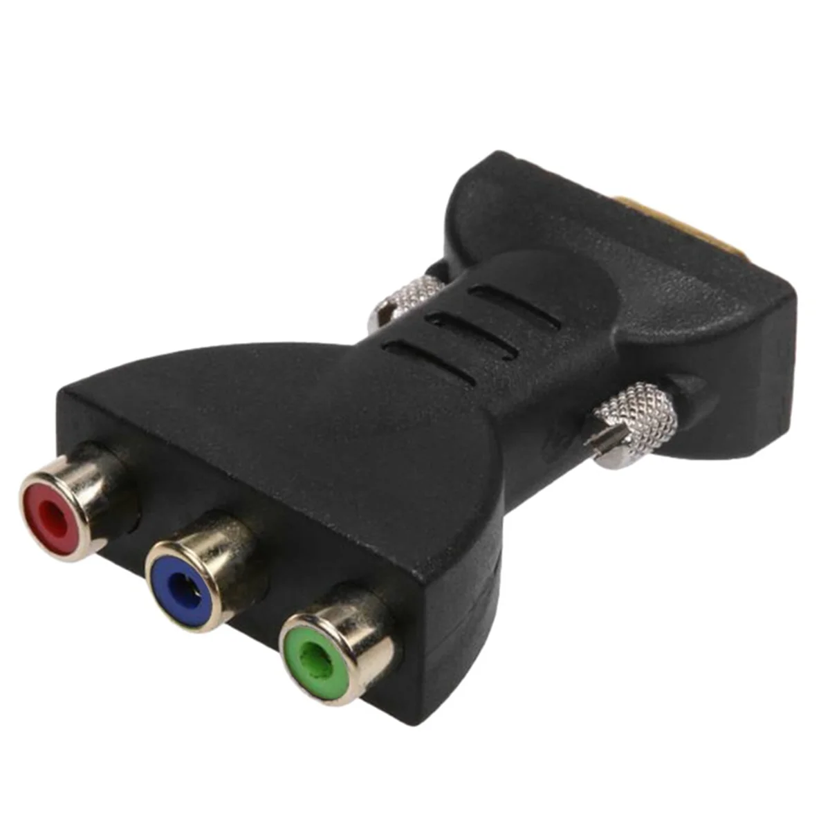 3 RGB Female to HD 15-Pin VGA Style Component Video Jack Adapter Conventer