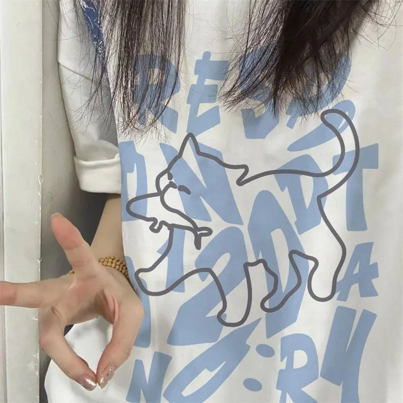 

Short Sleeve T-Shirts Women Casual Relaxed Fit Basic Cotton Lightweight Comfortable Loose Summer Everyday Simple Streetwear