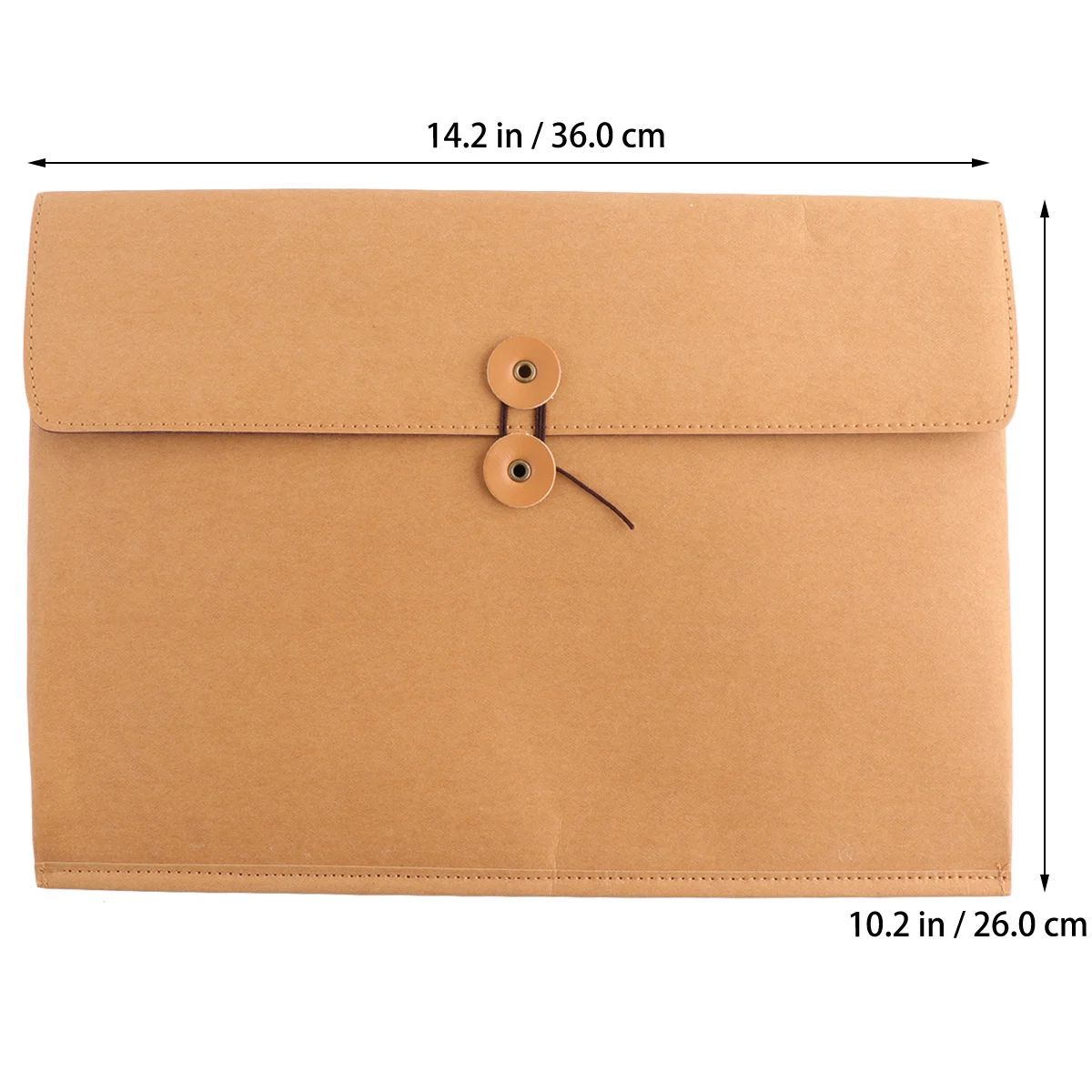 

Waterproof Kraft Paper Yellow File Bag Organizer for Documents Receipts Notes Pouch Paper Bag File Holder