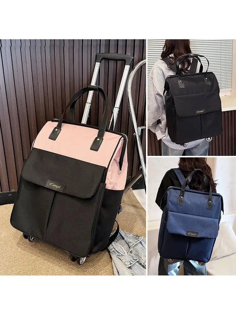 multi-functional-travel-bag-waterproof-expandable-double-shoulder-carry-on-luggage-with-detachable-handle-urban-simple-style
