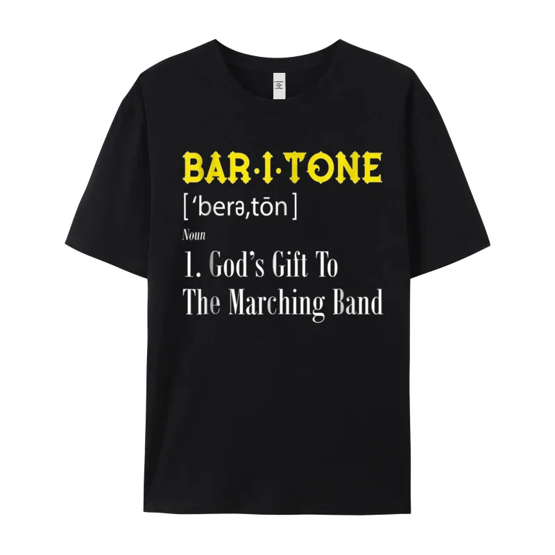 Baritone Definition Shirt For Marching Loose Female T Shirt O Neck Short Sleeve 100% Cotton Tops Tees Summer Tops Shirts