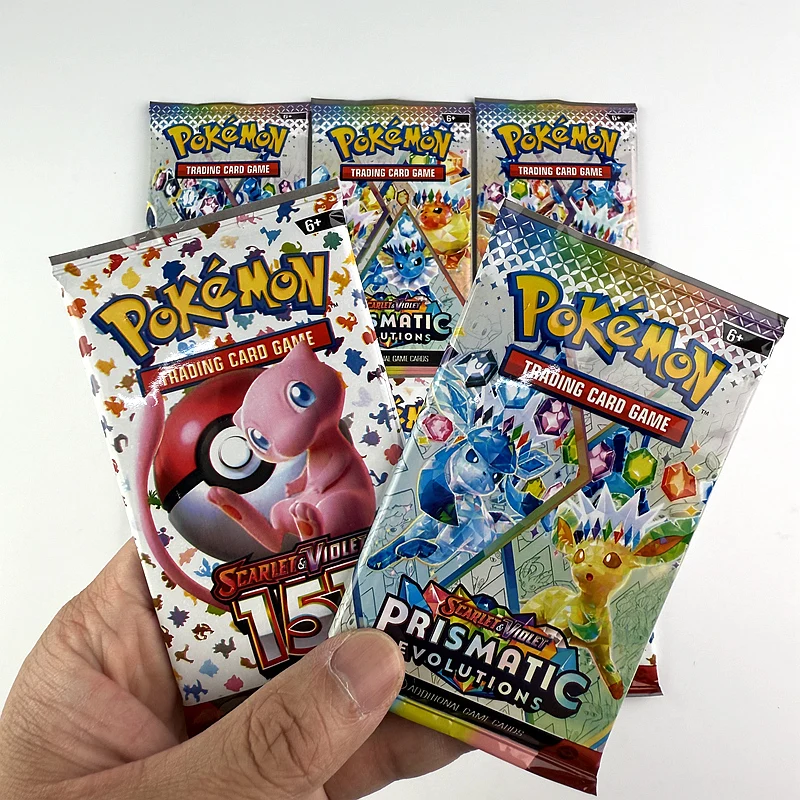 10/20 pçs cartão pokemon prismático 151 evolução inglês impulsionador batalha pokemon jogo de cartas carte negociação cartões de coleção