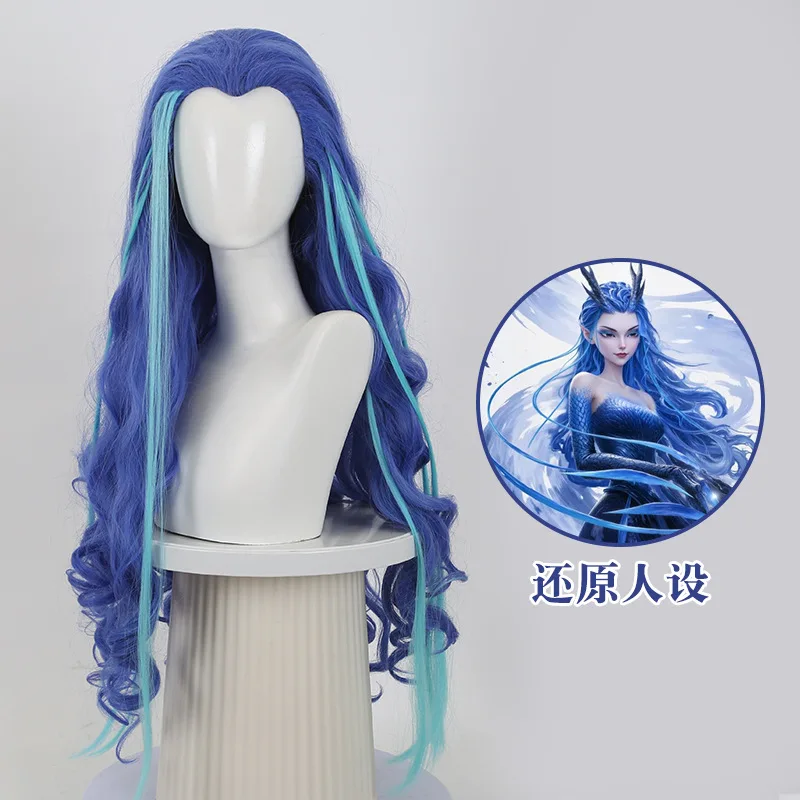 

Synthetic Costume Wig Long Curly Hair with Widowpeak Natural Hairline Heat Resistant Halloween Party Cosplay Synthetic Wig