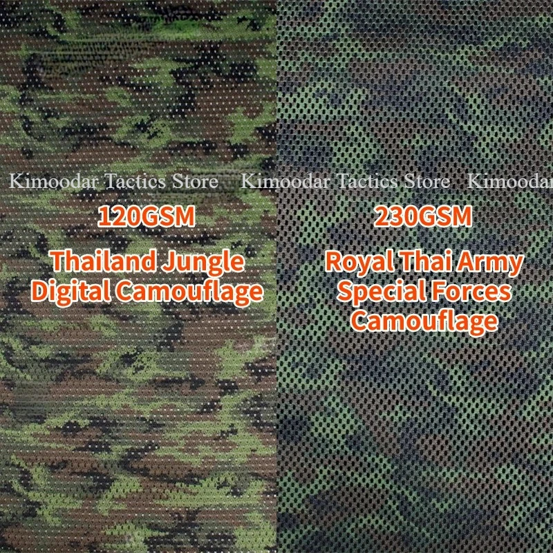 Thai Special Forces Jungle Digital Camouflage Mesh Fabric Quick Drying Cloth Breathable Camouflage Mesh Scarf Tactical Accessory view 2