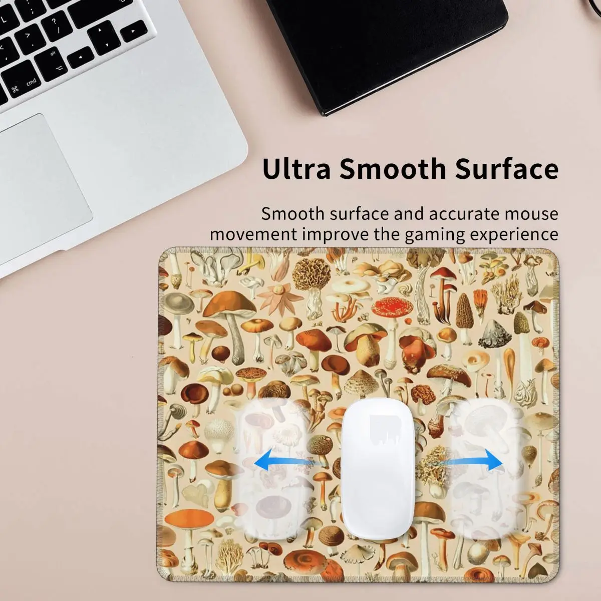 

Vintage Mushroom Designs Collection Mouse Pad Computer Keyboard Mouse Mat Gaming PC Laptop Desk Mat Office Table Mats