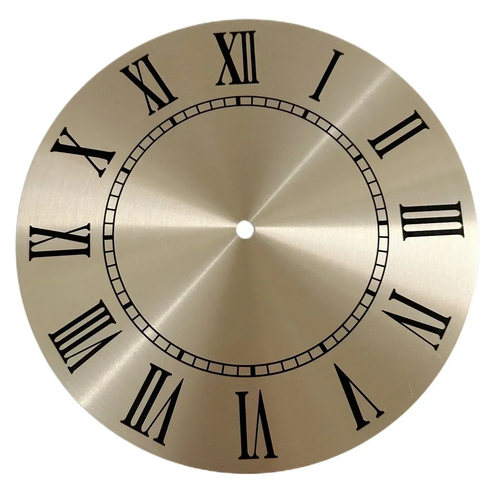 High Quality For Livingroom Bedroom Decoration Clock Dial Face Artware Flat Profile Gold Background Outside 243MM