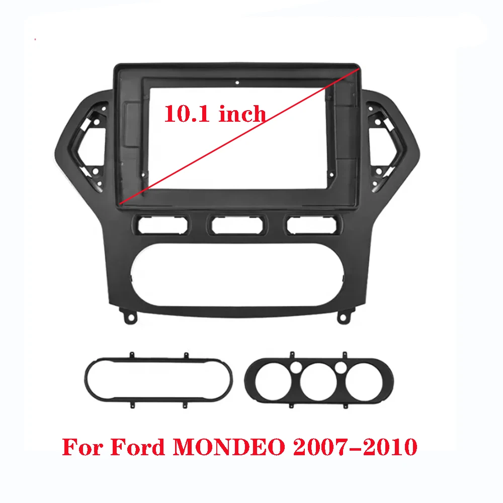 Auto-Blende-Trim-Kit für Ford Mondeo 4 2006 2007 2008 2009 2010, Doppel-Din-Autoradio, DVD-Rahmen, Audio-Montage, Adapter, Armaturenbrett