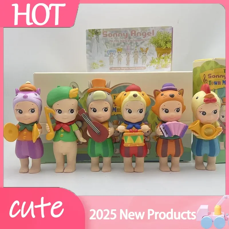 

2025 New Sonny Angel Mini Figure Town Musicians Series Blind Box Kawaii Dolls Character Decoration Birthday Gift Kid Toy Model