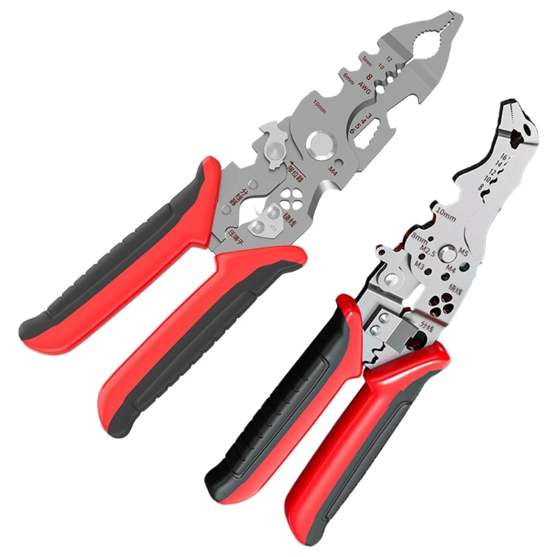 High Efficiency Wire Crimping Tool with Automatic Insulation Removal, for Electricians & Home Automotive Repair