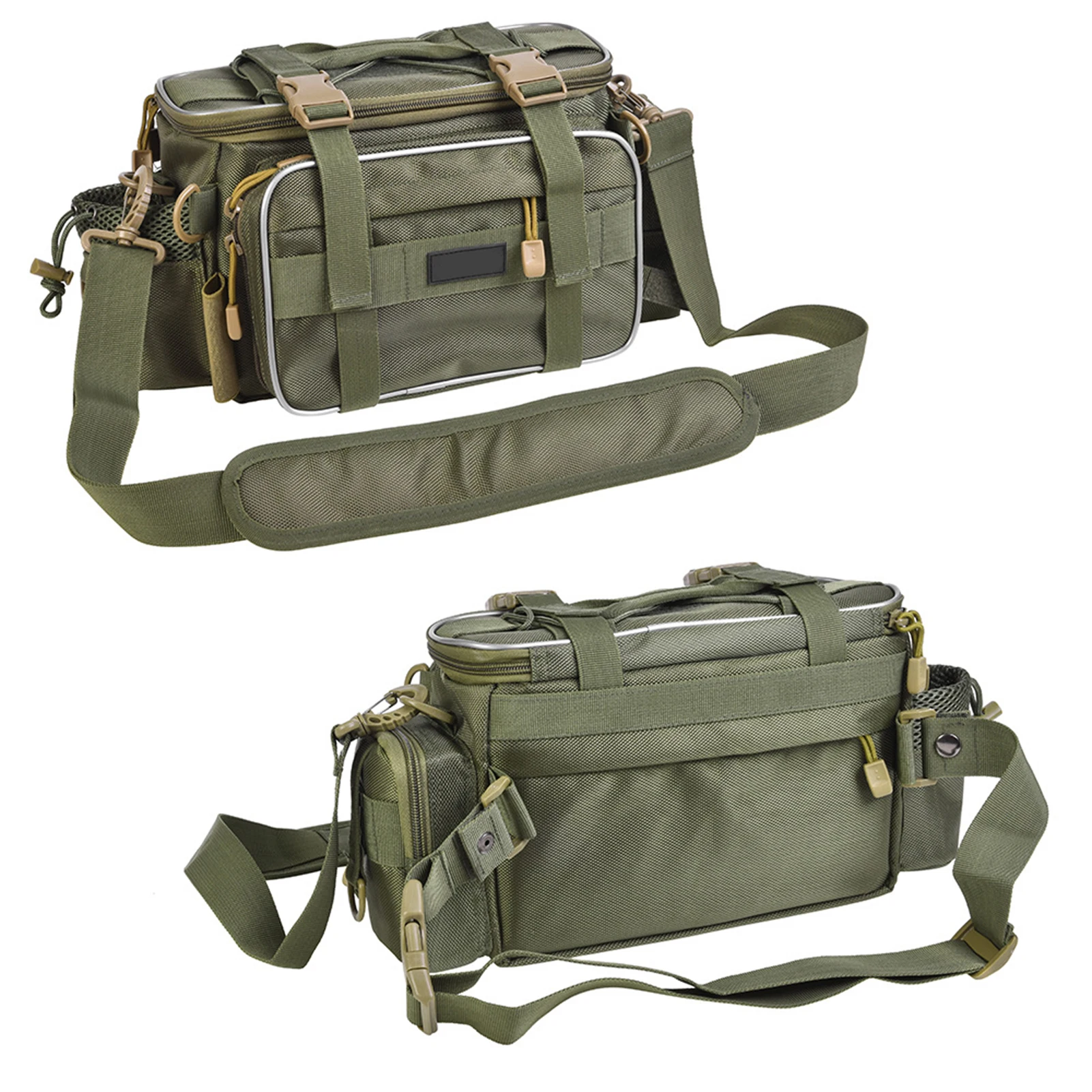 Useful Fishing Lure Bag Adjustable Lure Waist Bag Hangable Rod Winter Outdoor Lure Waist Fishing Bag Multifunctional