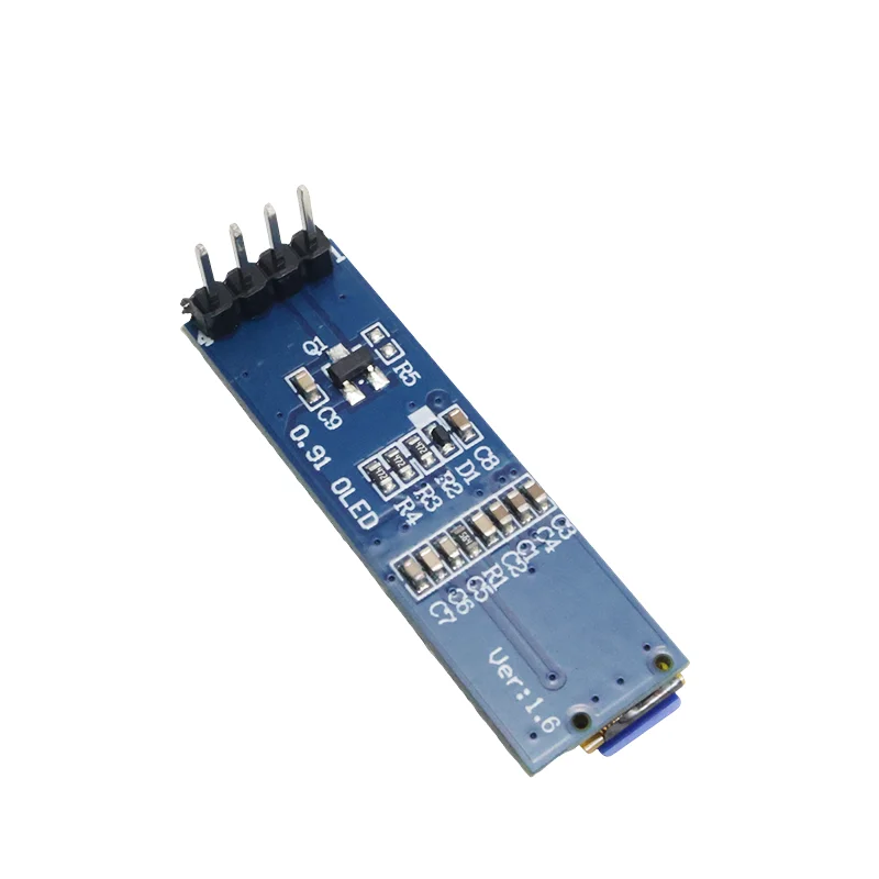 I2C 0.91 Inch OLED Display Module I2C SSD1306 OLED Display Module White / BLUE I2C OLED Screen Driver DC 3.3V~5V for Arduino