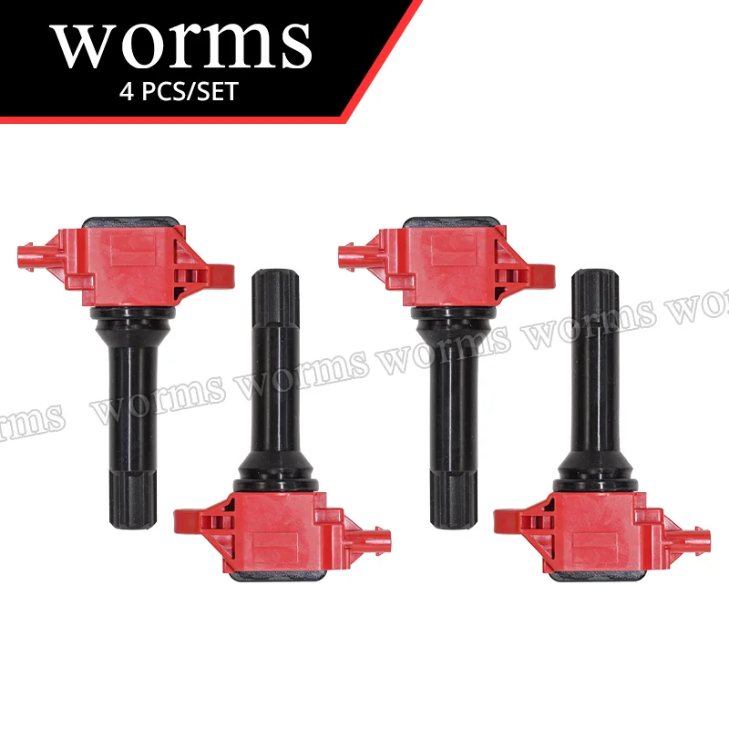 

Worms High Performance Ignition Coil Racing 4PCS Set For Subaru BRZ Forester Impreza Legacy Outback Scion FR-S 22433-AA681