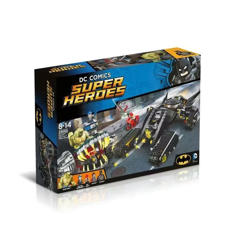 Batmaned And Crocodile Chariots Building Blocks Model Toy Super Hero Batmaned Series Collection Building Blocks Toy For Kid Gift