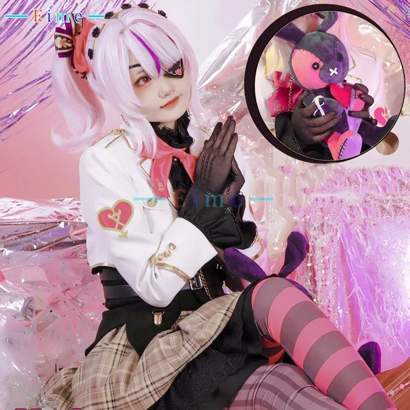 Vtuber Maria Marionette Cosplay Costume Women Cute Lolita Dress Coat Shirt Skirts Halloween Uniforms Custom Made