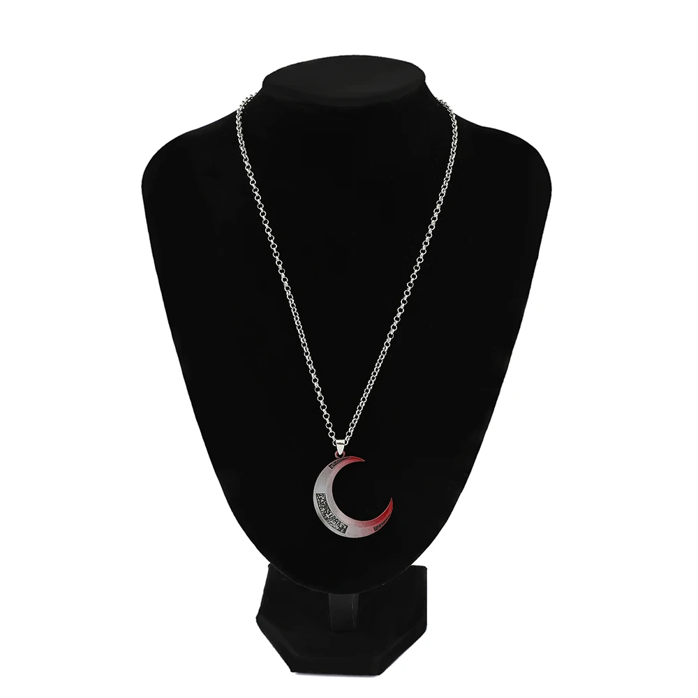 Collar de Caballero de la Luna, Colgante con Forma de Luna para Mujeres y Hombres, Joyería de Cosplay, Accesorios de Personajes de Películas, Regalo