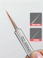 New Ti Alloy No. 8 Cell Pimples Blackhead Remover Clip Tweezers Beauty Salon Special Closing Artifact Acne Needle Skincare Tools