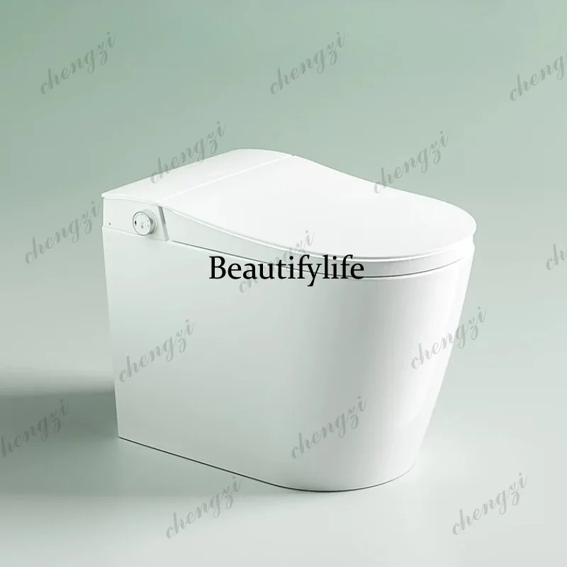 No edge smart toilet small apartment 59CM automatic water tank toilet small size