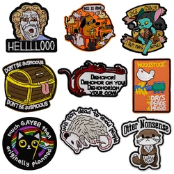 Cute Animals Patch Quotation Embroidered Patches On Clothes Iron On Patches For Clothing DIY Patch Stickers Gifts for Friends