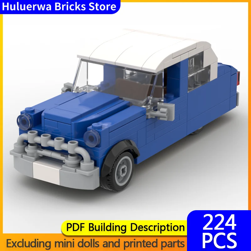 

Модель скоростного гоночного автомобиля MOC, строительные кирпичи, полноразмерный седан, модульная технология, детские праздничные подарки, сборка игрушек, костюм