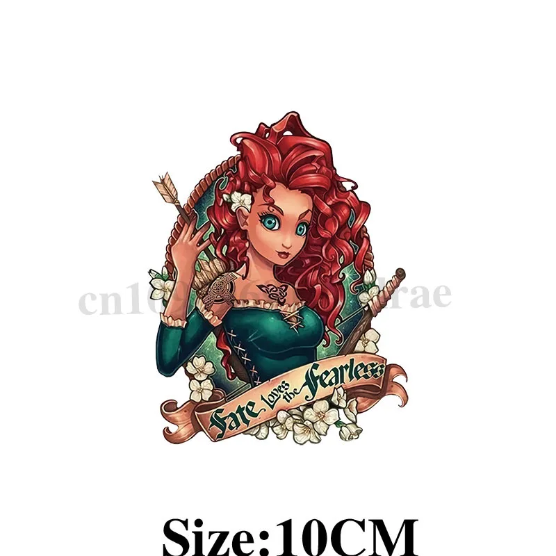 Disney Princess Elsa Little Mermaid UV DTF Transfer Sticker for Water Bottle Decor DIY Water Cup DTF Wrap Glass Decals Girl Gift