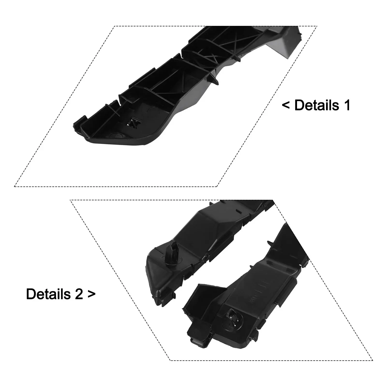

For Toyota For Avensis 2003 2008 Front Pair Bumper Mounting Bracket Replacement OEM 52536 05020 52535 05020 ABS Material